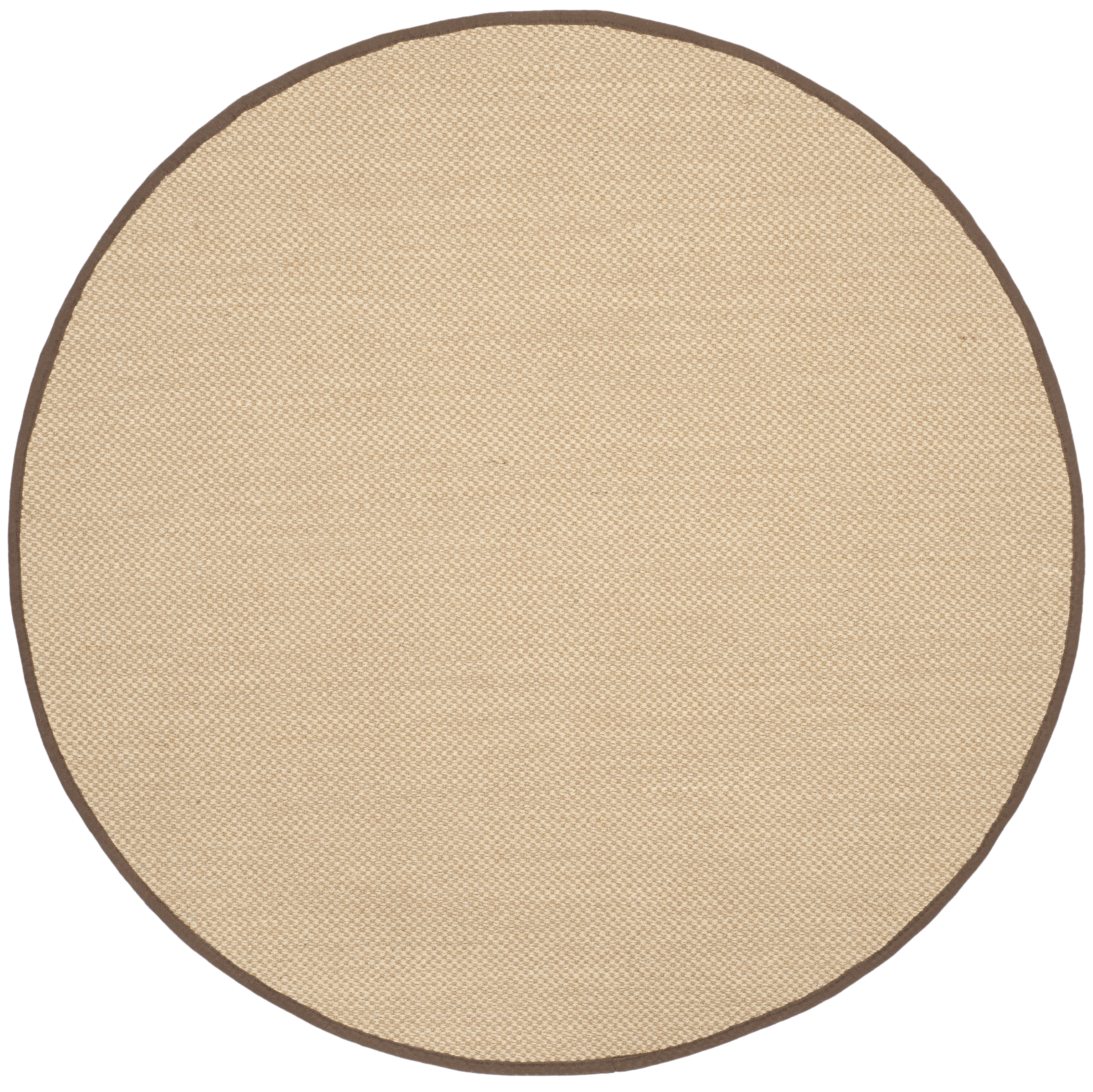 Arlo Home Woven Area Rug, NF141C, Maize/Brown,  6' X 6' Round - Image 0