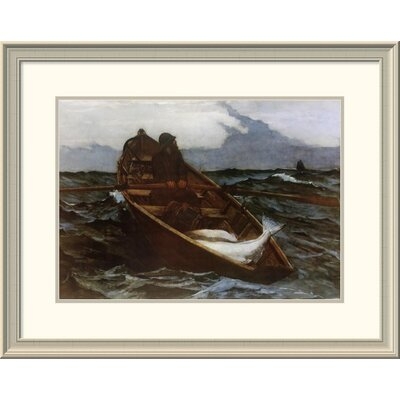 'Fog Warning' by Winslow Homer Framed Painting Print - Image 0