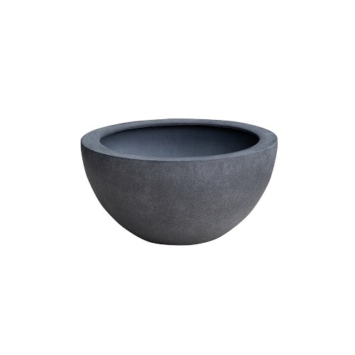 Bradford Planter, Wide, Small, Charcoal - Image 0