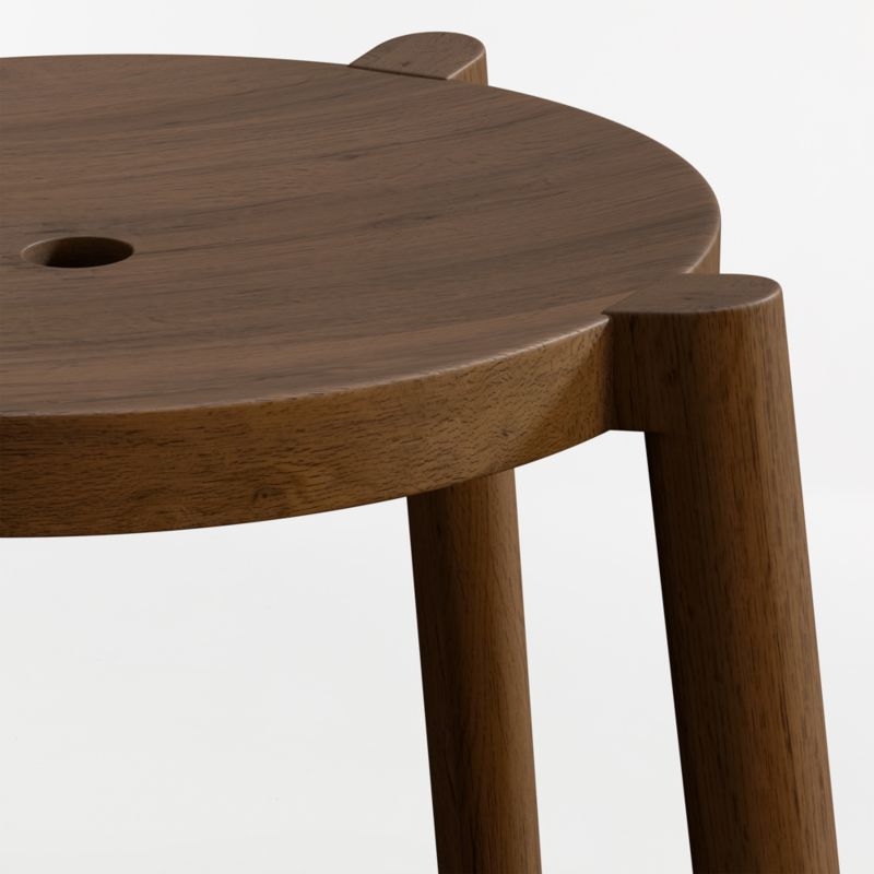 Set of 2 Bonnie Deep Brown Kids Stackable Play Stool - Image 1