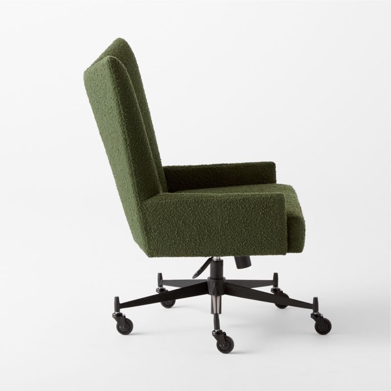 Bowtie Green Boucle Office Chair Model 3002 by Paul McCobb - Image 4