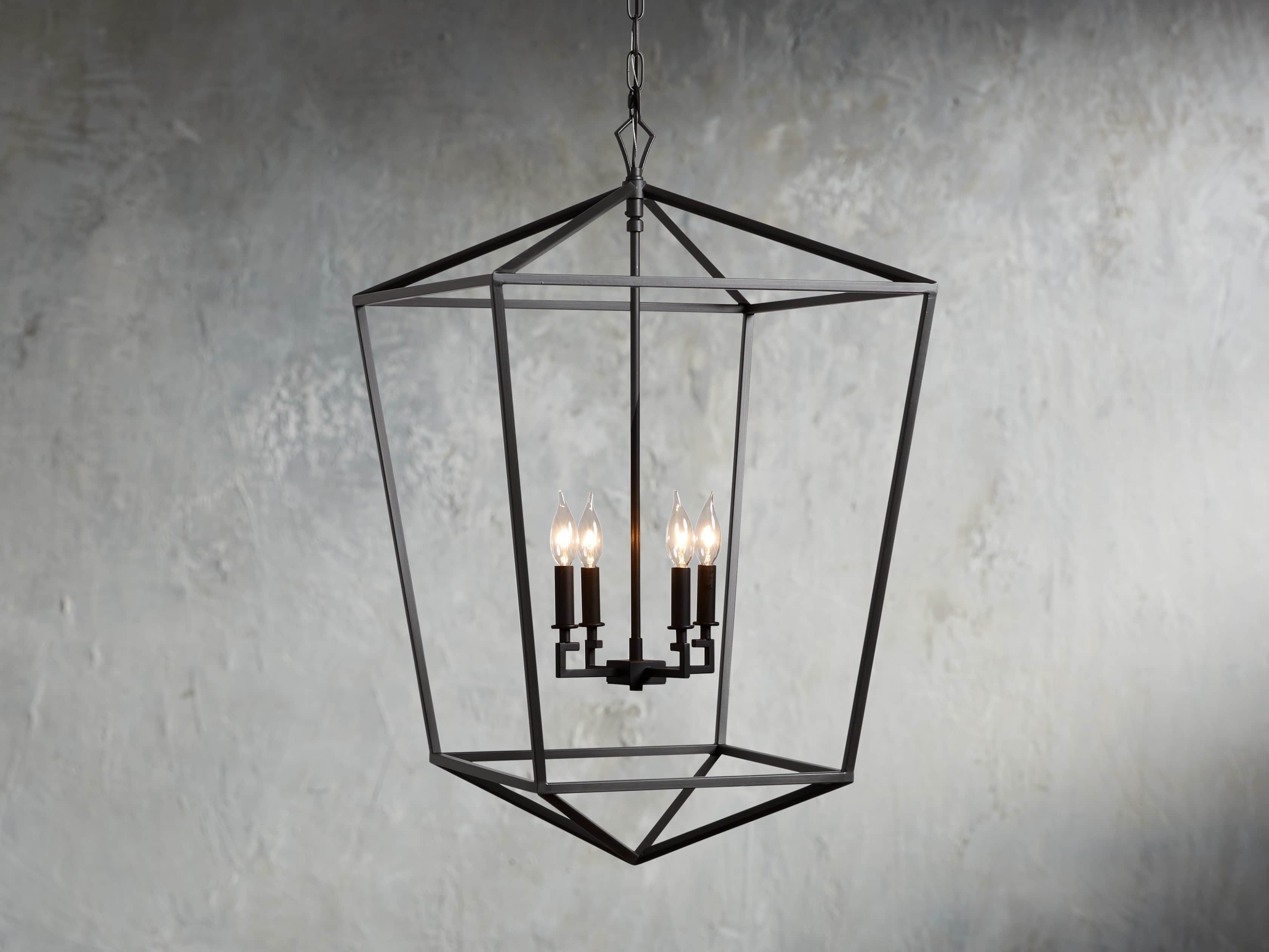 Garnet Chandelier in Metal Bronze - Image 0