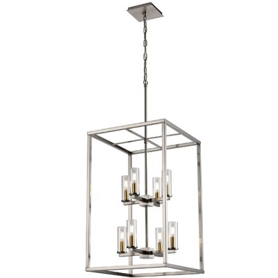 Domina 8 - Light Candle Style Rectangle Chandelier - Image 0