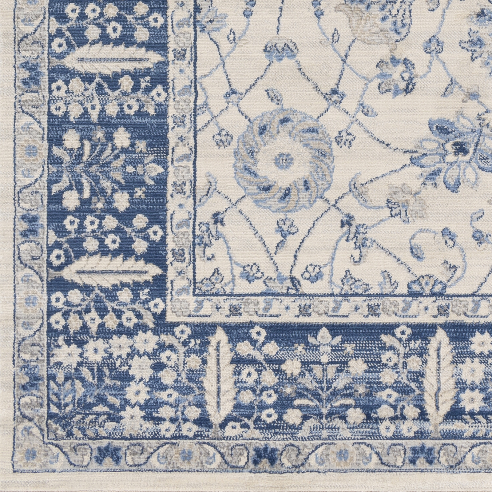 Monaco Blue Indoor 2' x 3' Machine Woven Rug - Image 5