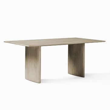 Anton Solid Wood Dining Table, 72", Gray - Image 0