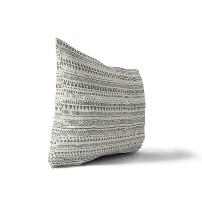 Minerva Cotton Indoor/Outdoor Geometric Lumbar Pillow - Image 1