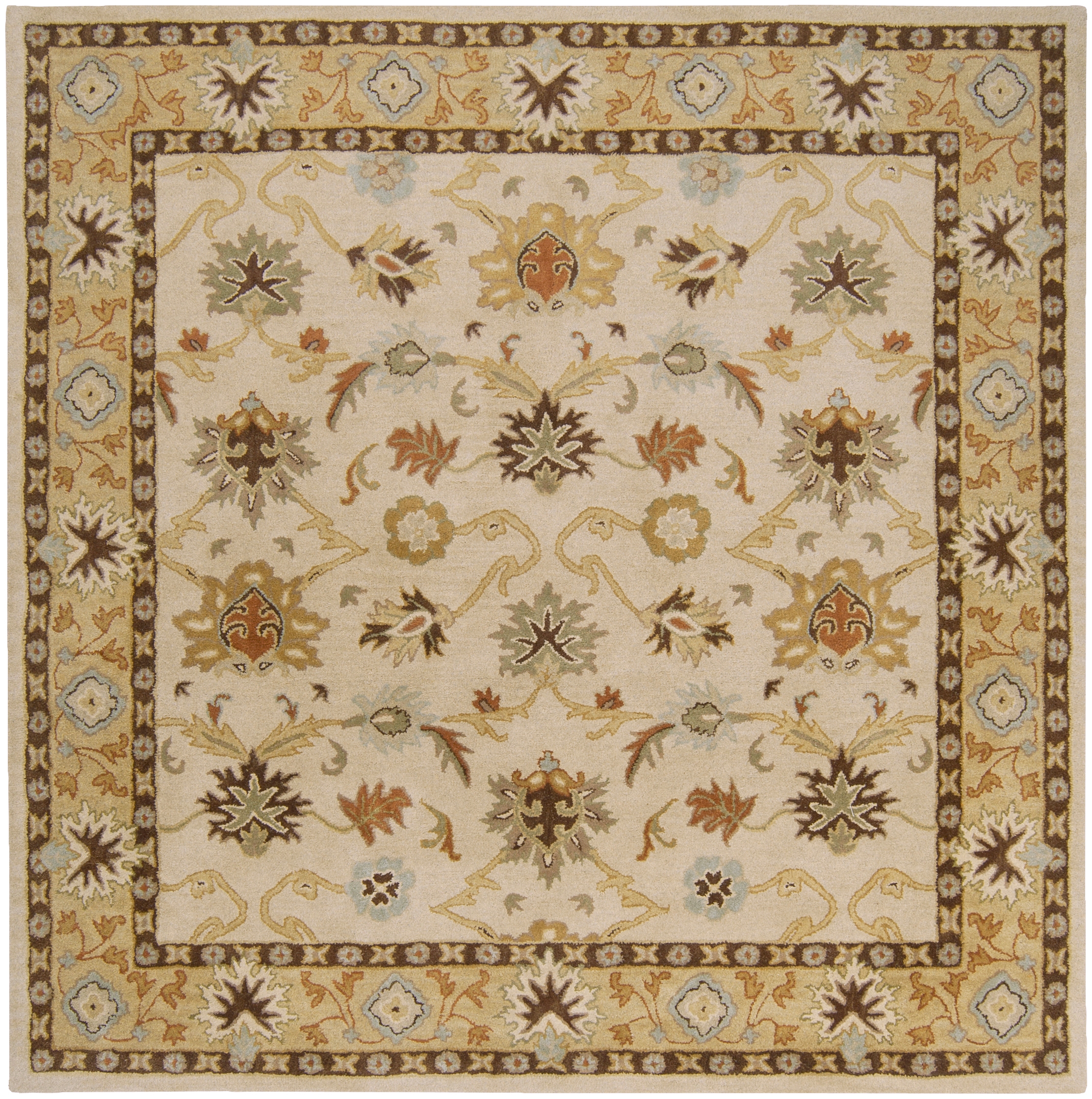 Caesar Brown Indoor 9'9" x 9'9" Handmade Rug - Image 0