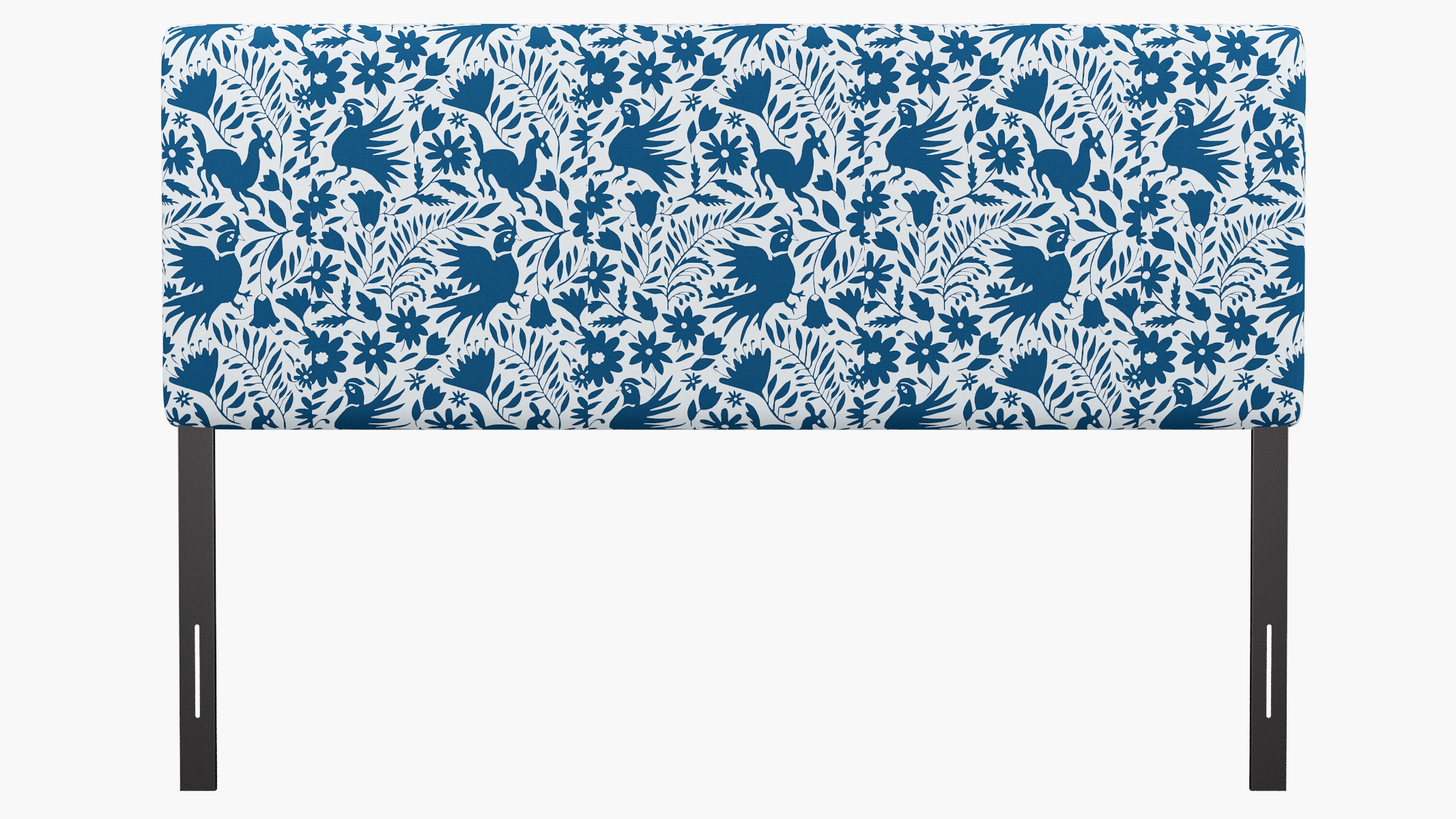 Square Back Headboard, Cerulean Frida, King - Image 3