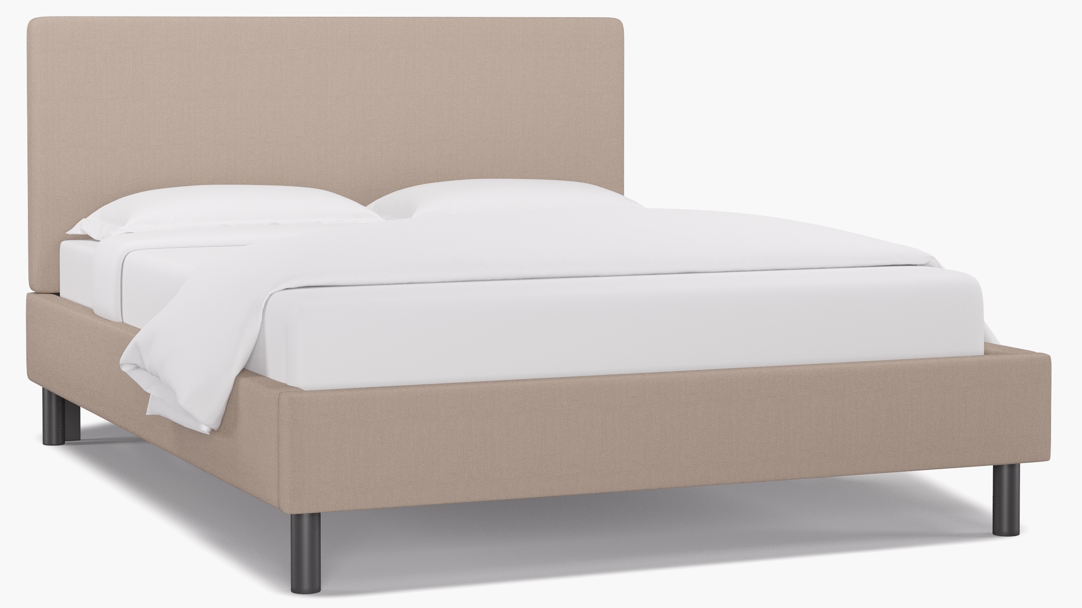 Tailored Platform Bed, Husk Everyday Linen, Queen - Image 0