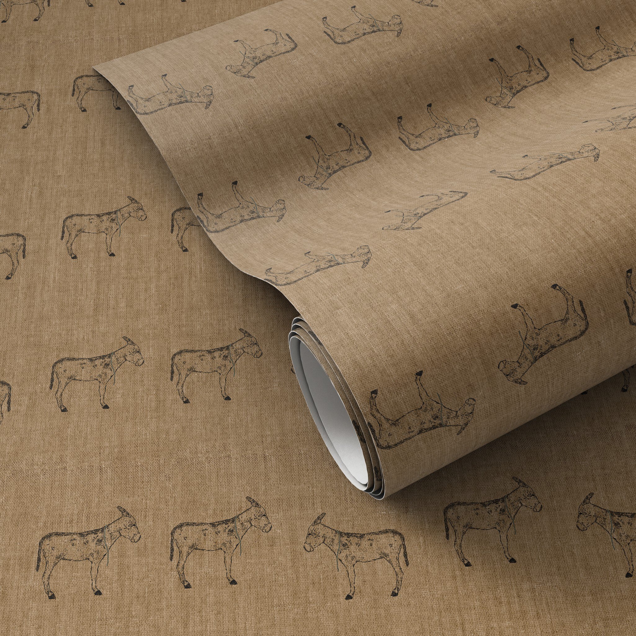 Burros Wallpaper by Paul Meyer - Burros Tan I - Image 0