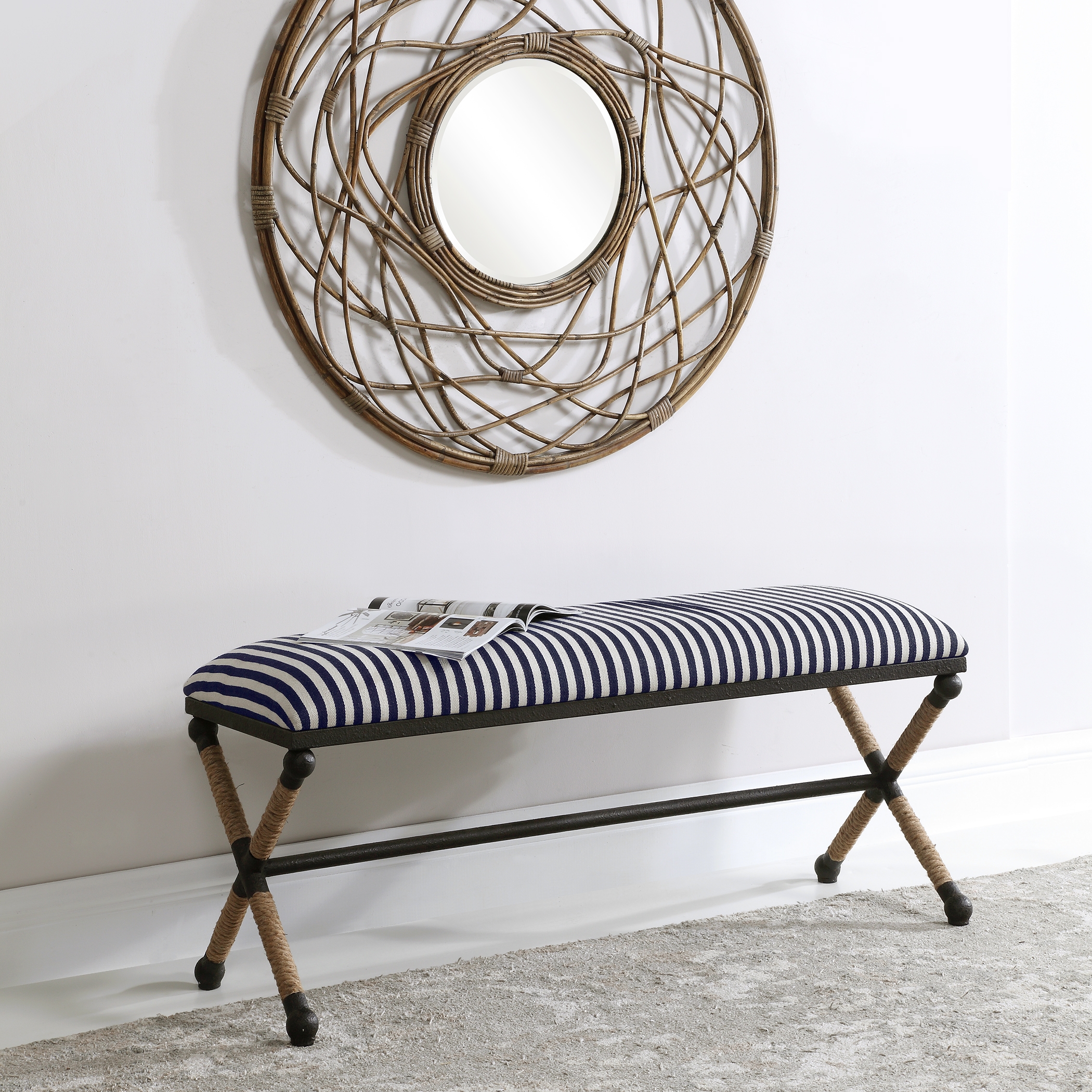 Braddock Striped Bench - Image 2