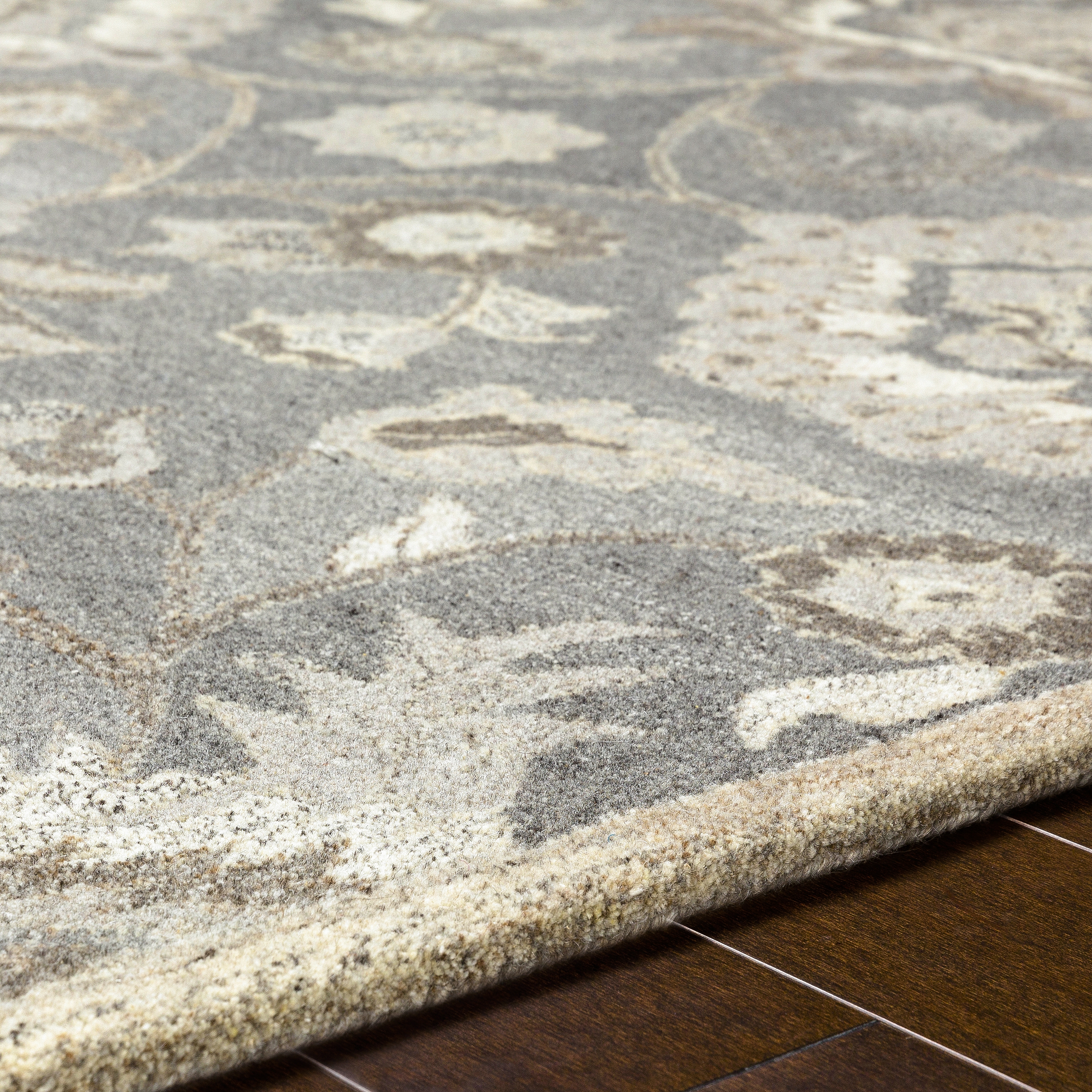 Caesar Beige Indoor 8' x 11' Handmade Rug - Image 3
