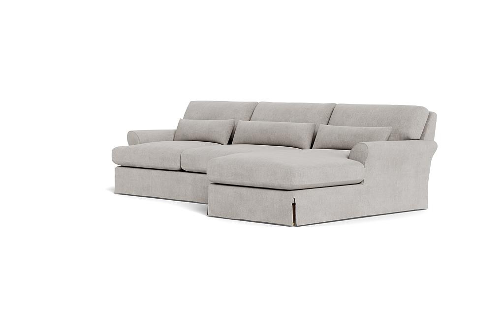Maxwell Slipcovered Sectional Sofa with Right Chaise by Apartment Therapy - Image 2