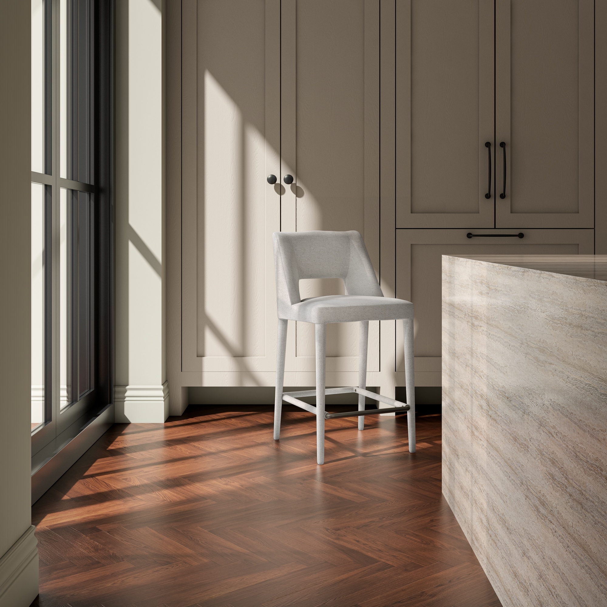 Joyce Counter Stool Beige - Image 5