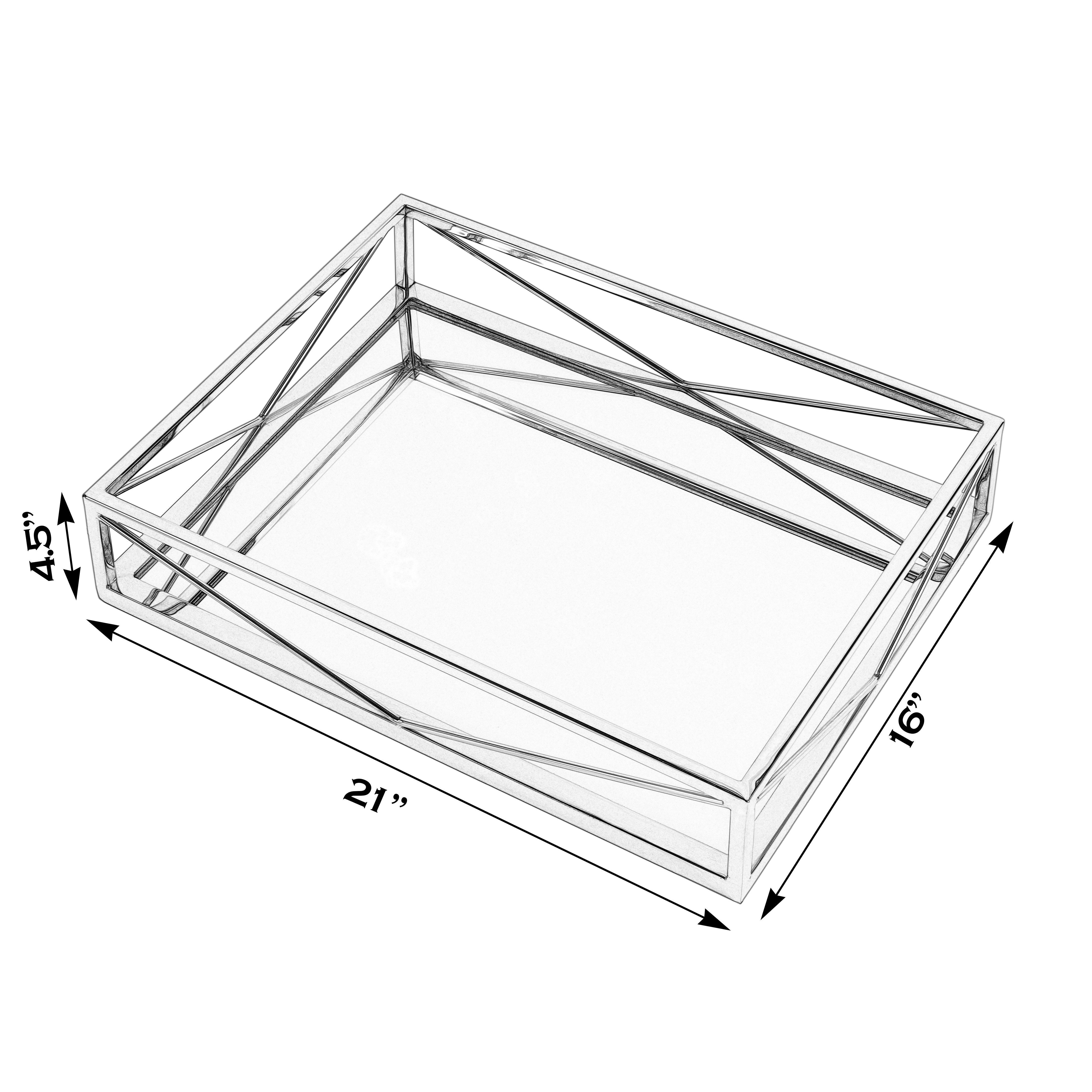 Cosgrove Polished Silver Serving Tray - Image 1