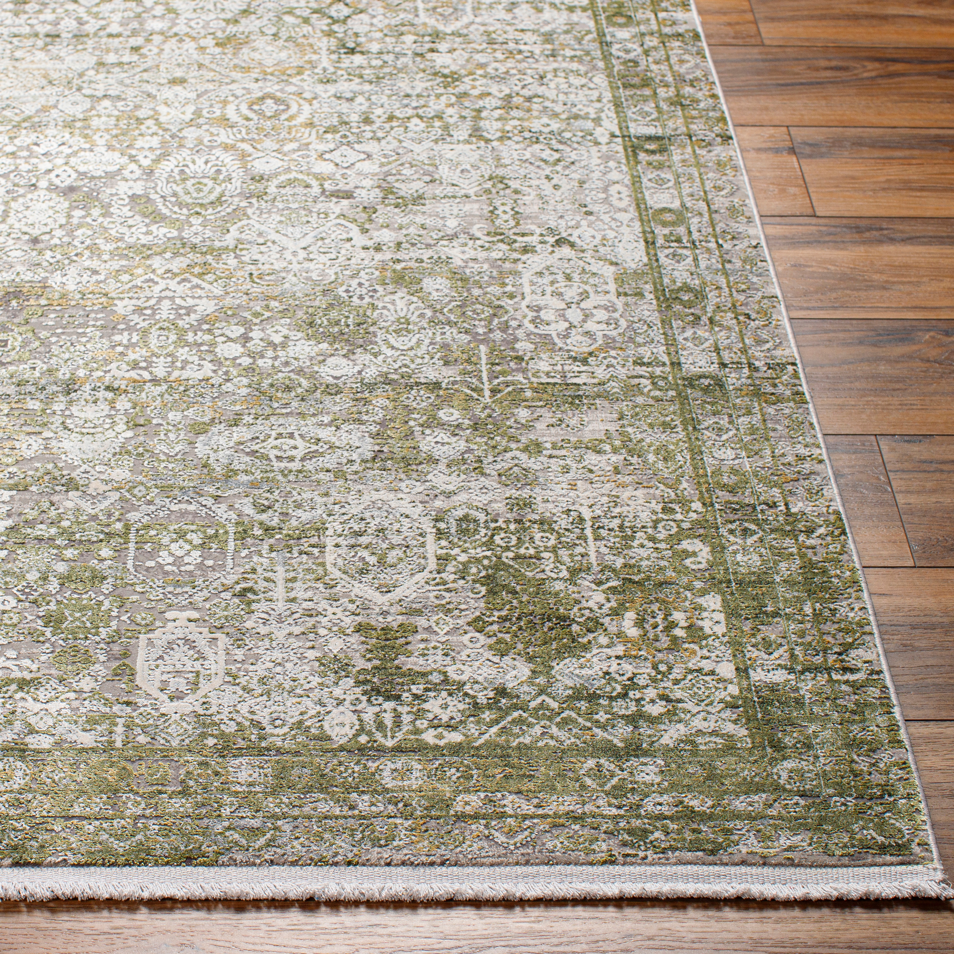 Solar Beige Indoor 11'9" x 15' Machine Woven Rug - Image 1