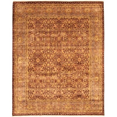 One-of-a-Kind Derec Hand-Knotted New Age 8'1" x 9'10" Wool Area Rug in Dark Brown/Gold - Image 0