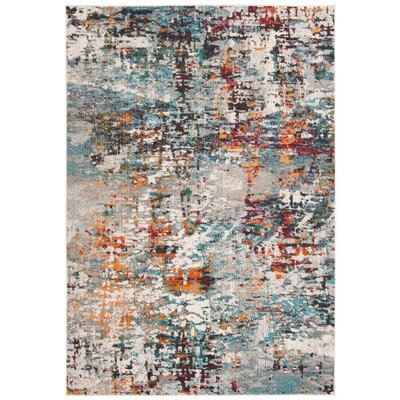 Gammage Abstract Gray/Blue Area Rug - Image 0