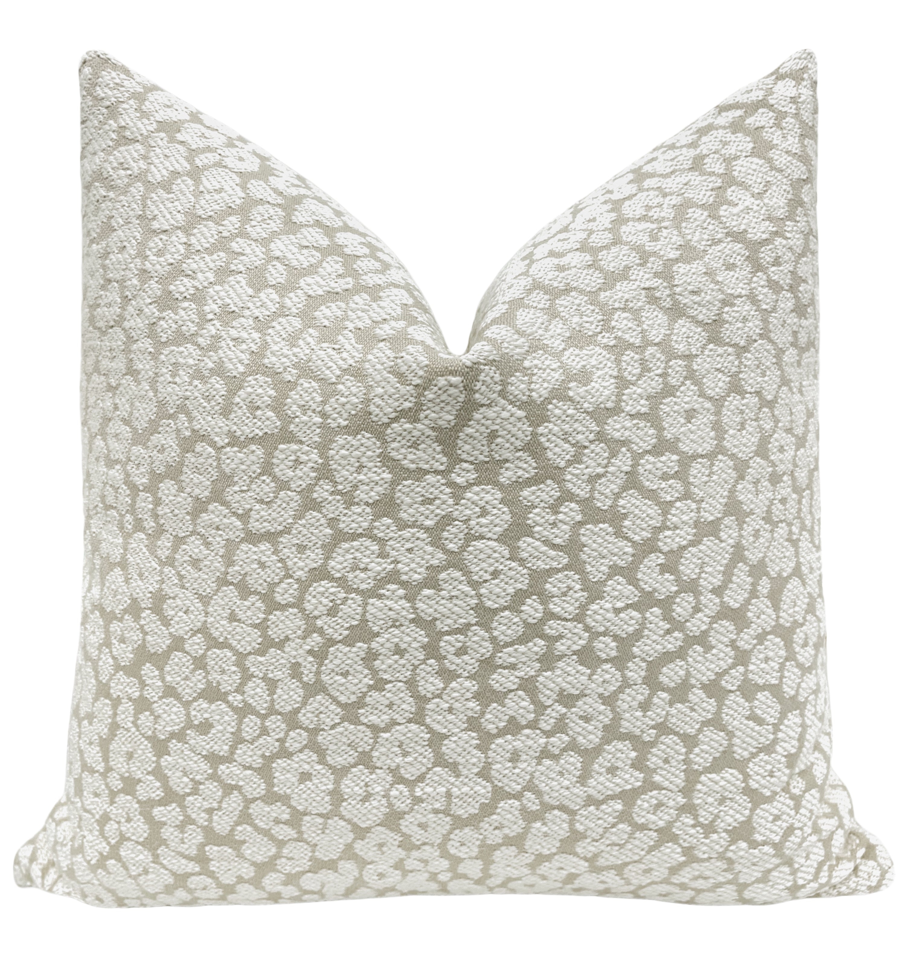 LEOPARD CHENILLE // STONE - Sample 4" X 4" - Image 0