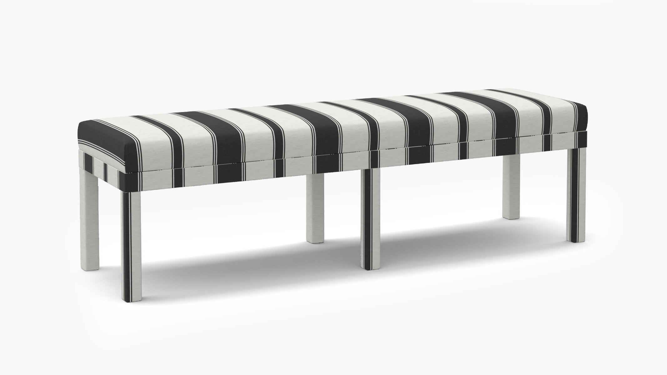 Parsons Bench, Ink Clarence Stripe - Image 1
