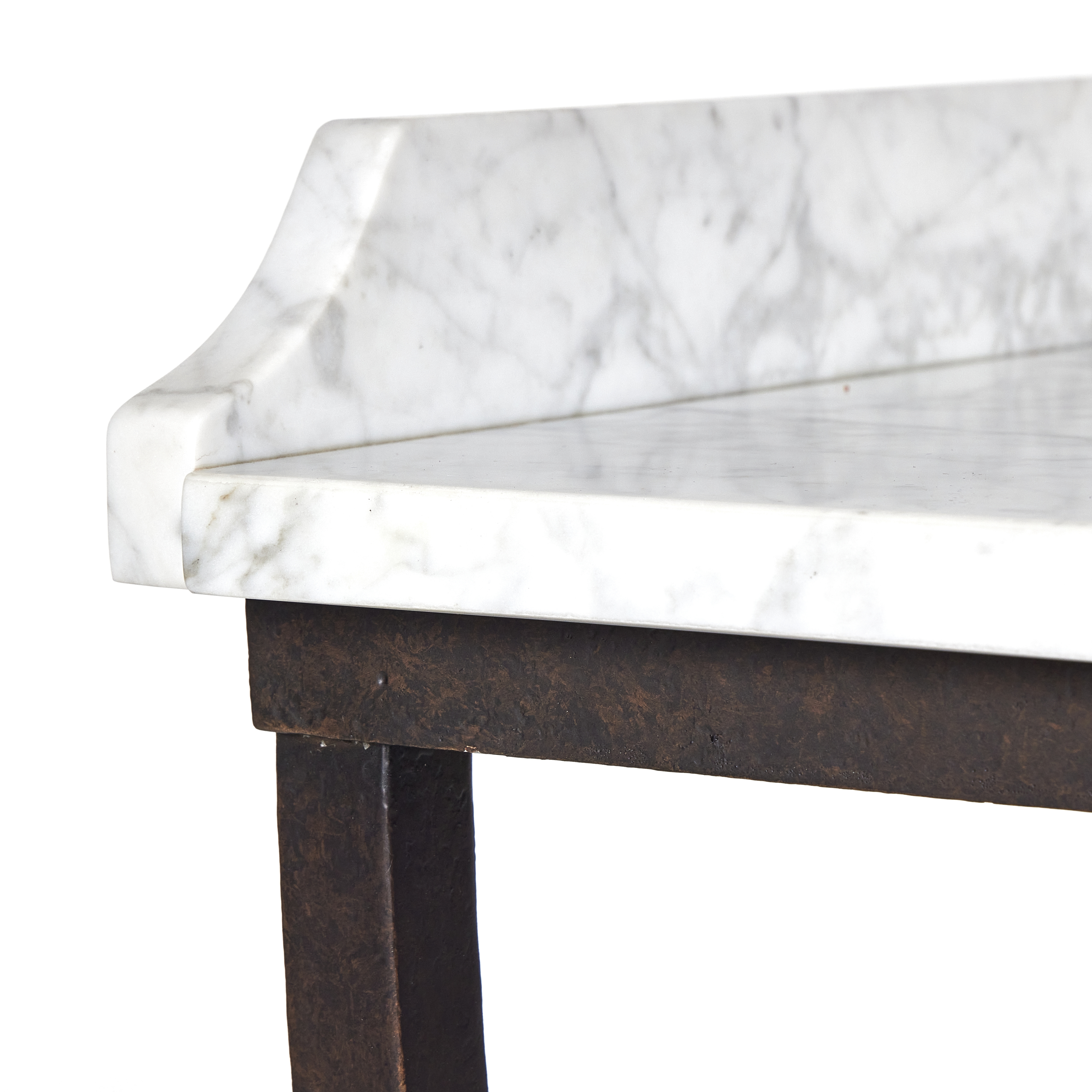 Six Beers Table - Honed White Marble - Image 8