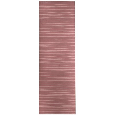 LINEAR DUSTY ROSE Geometric Rose, Pink Area Rug - Image 0