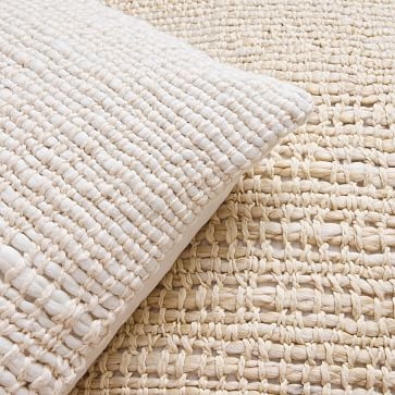 Cozy Weave Pillow Cover, Natural, 12"x21" - Image 1