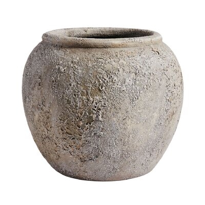 Cayenne Gray 9.85" Indoor / Outdoor Terracotta Table Vase - Image 0