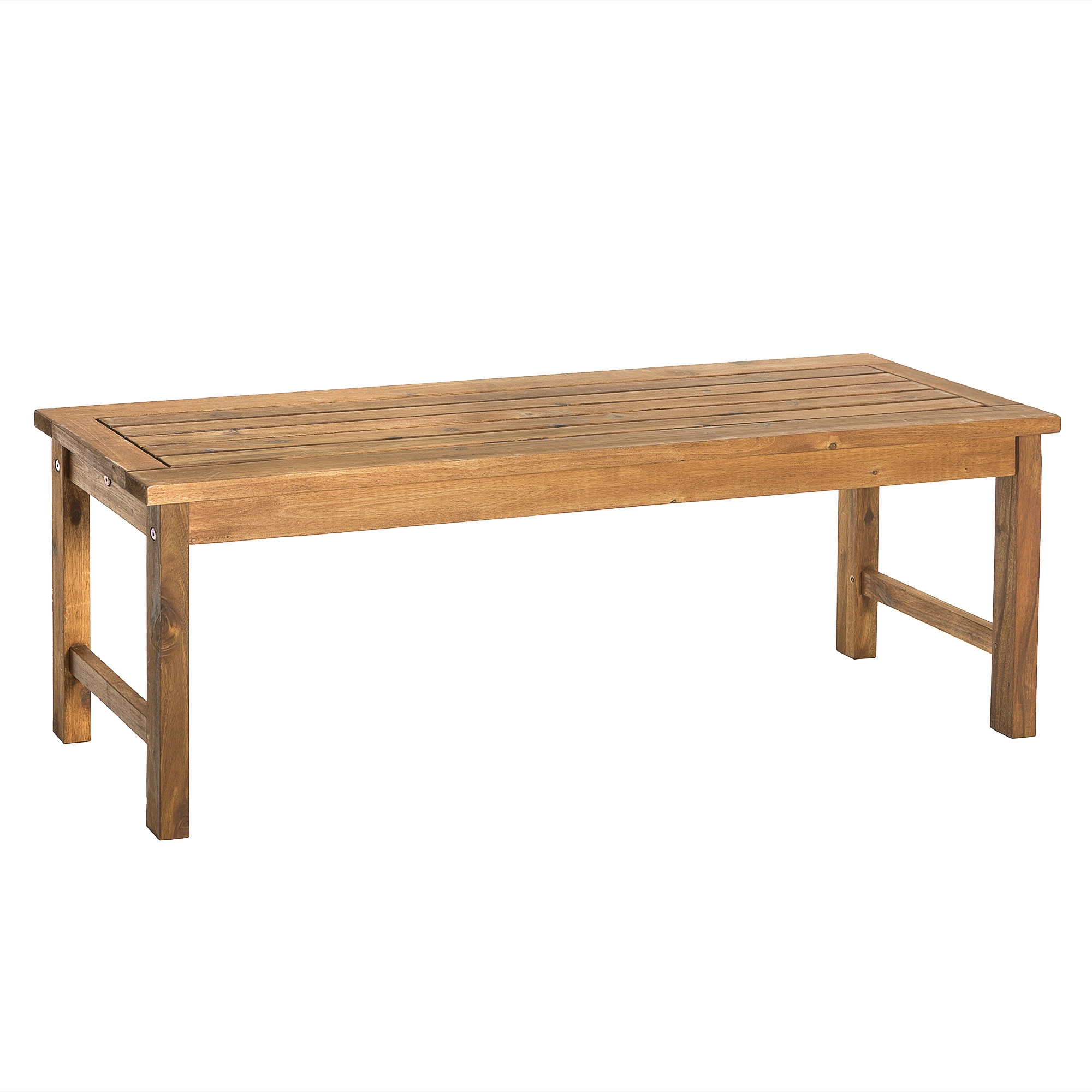 Acacia Wood Outdoor Patio Bench - Brown - Image 0