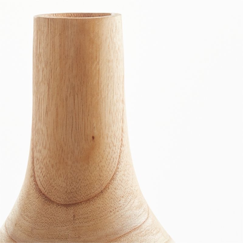 Orla Large Natural Wood Vase - Image 2