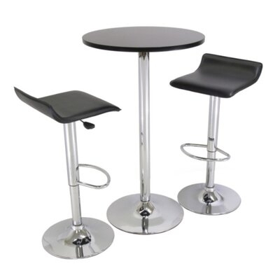 Halma 3-Piece 24" Round Pub Table With 2 Airlift Stool - Image 0