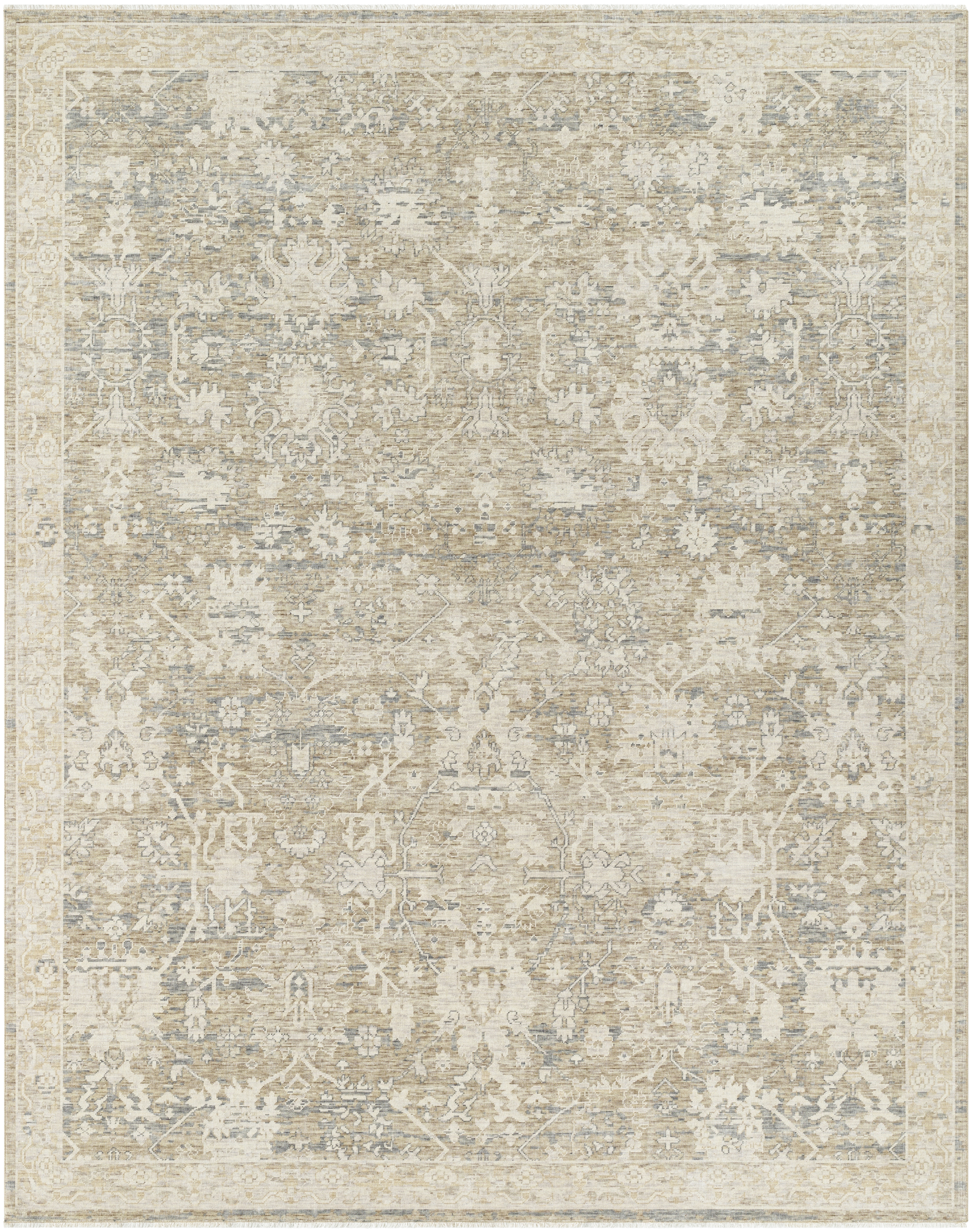 Once Upon a Time Beige Indoor 7'10" x 9'10" Handmade Rug - Image 0
