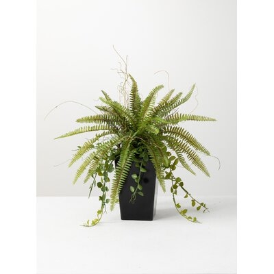 6" Artificial Fern Plant in Pot - Image 0