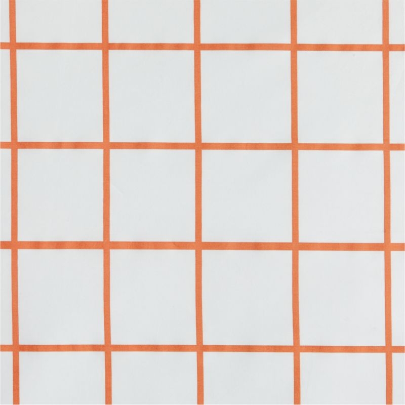 Orange Grid 84" Curtain Panel - Image 3