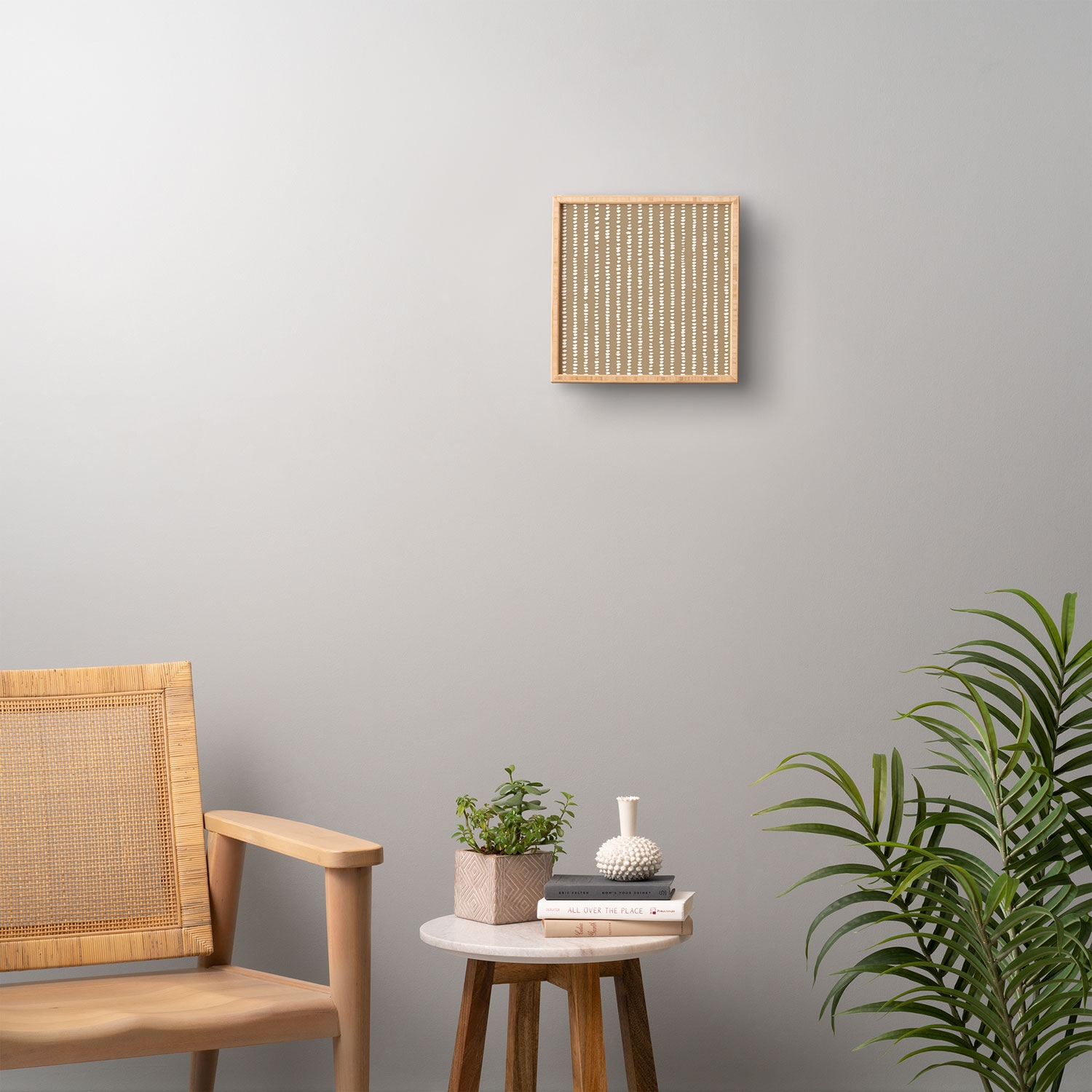 Simple Hand Drawn Pattern X by Alisa Galitsyna - Framed Wall Art Basic Black 20" x 20" - Image 1