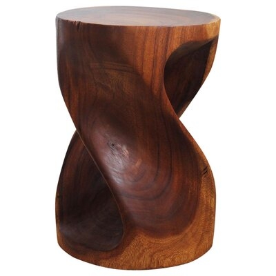 Solid Wood Drum End Table - Image 0
