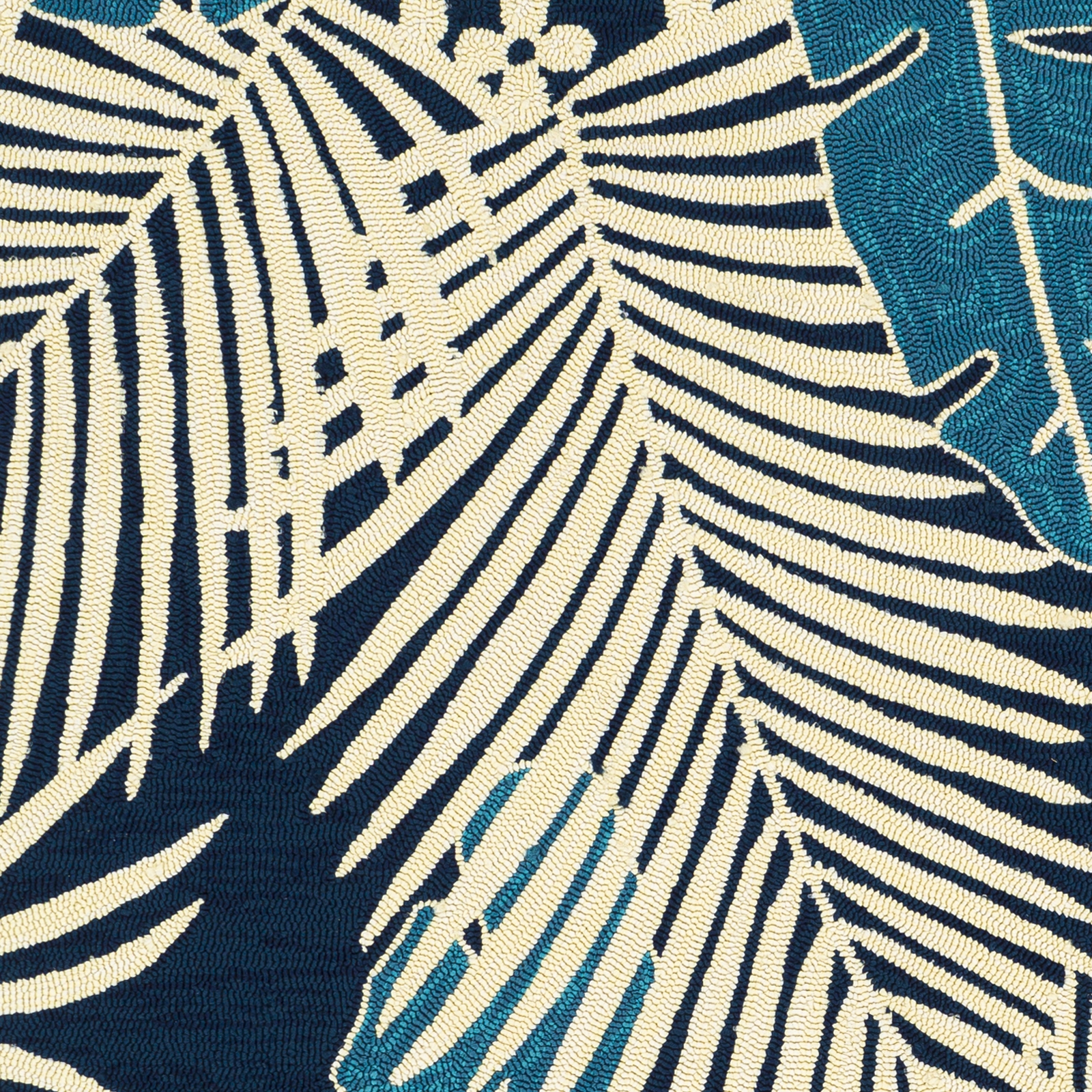 Rain Blue Outdoor 2' x 3' Handmade Rug - Image 5