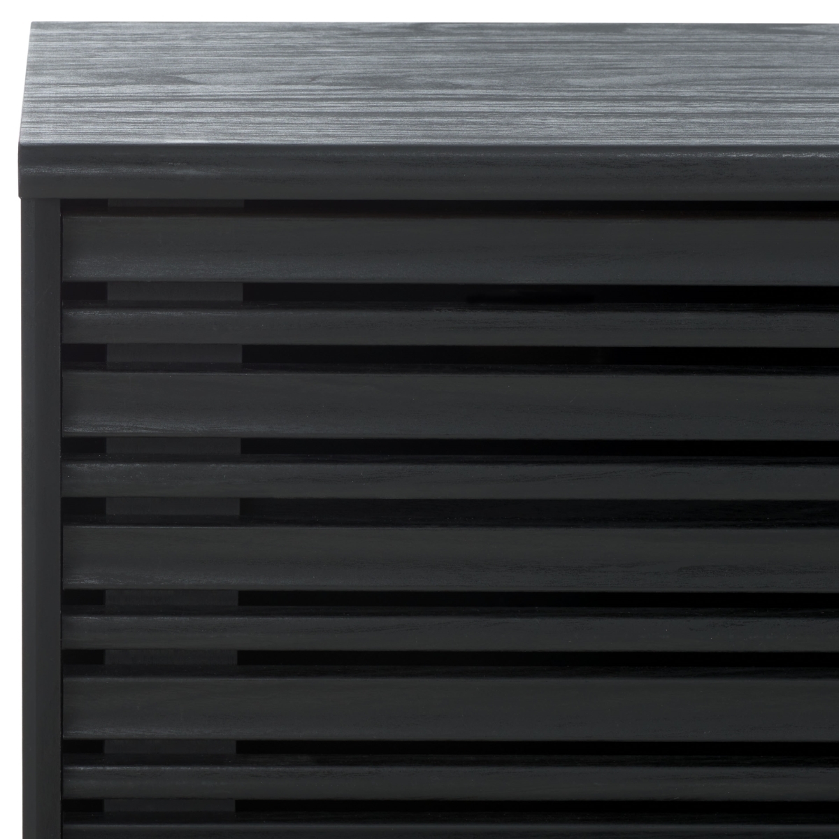 Esma 3 Door Media Stand - Black - Safavieh - Image 2