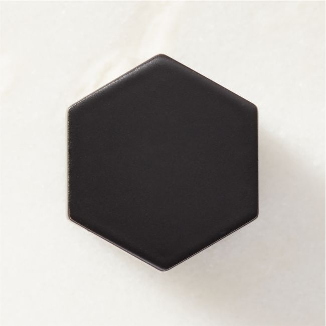 Lavau Matte Black Knob 1" - Image 0