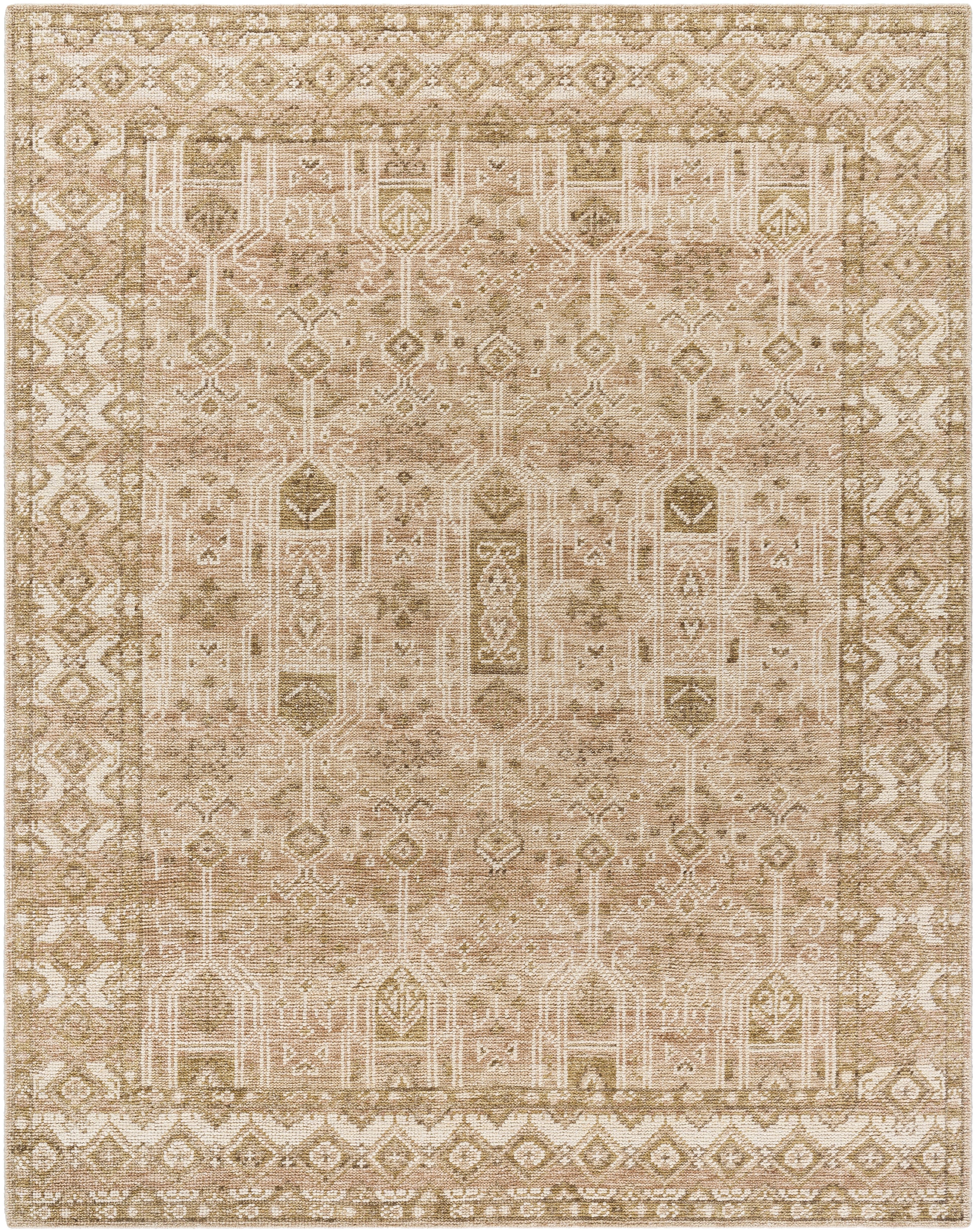 Tulu Beige Indoor 6' x 9' Handmade Rug - Image 0