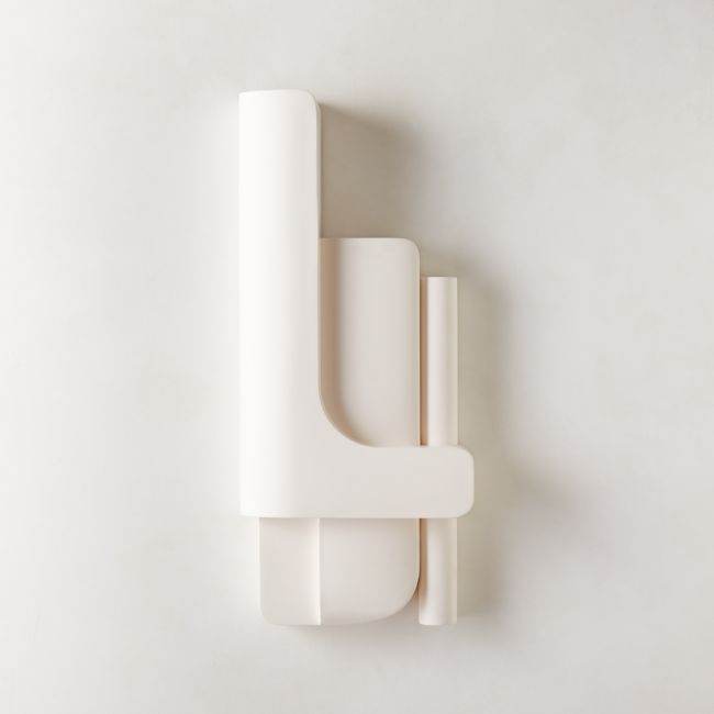 Brazilian White Concrete Wall Decor Panel I - Image 0