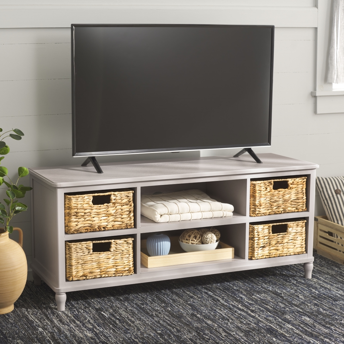 Rooney Tv Unit - Summer Grey - Safavieh - Image 1
