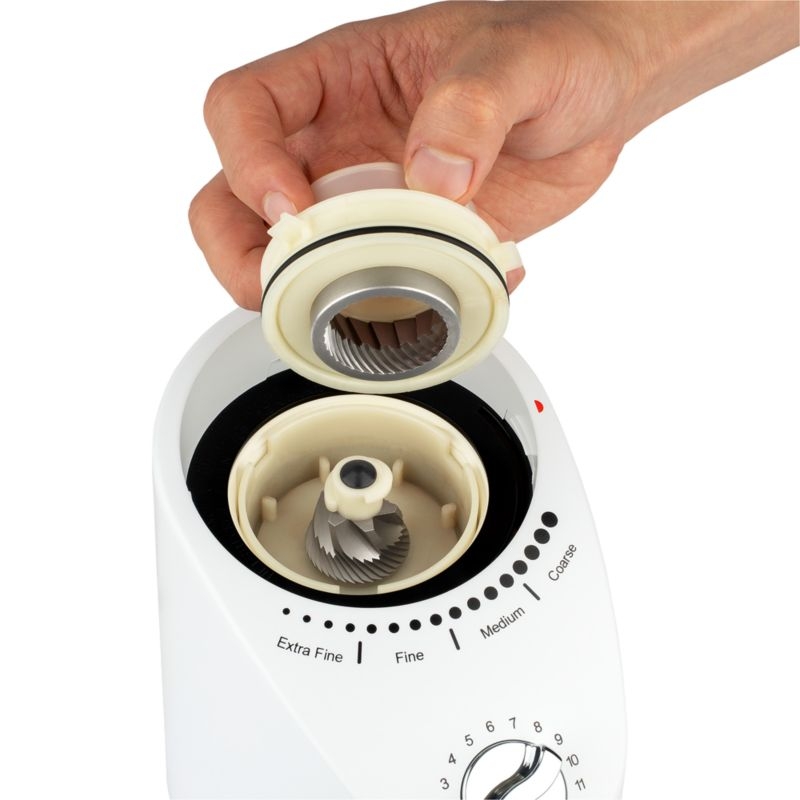 Capresso ® Infinity Plus White Conical Burr Grinder - Image 5