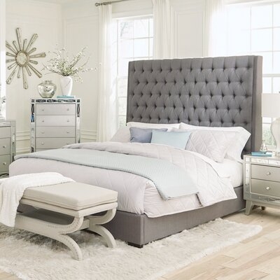 Camille Tufted Upholstered Low Profile Standard Bed - Image 0