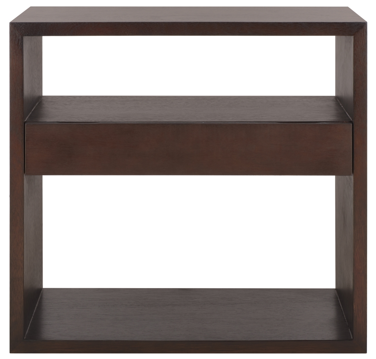 Munson 2 Shelf 1 Drawer Console Table - Dark Oak - Safavieh - Image 0