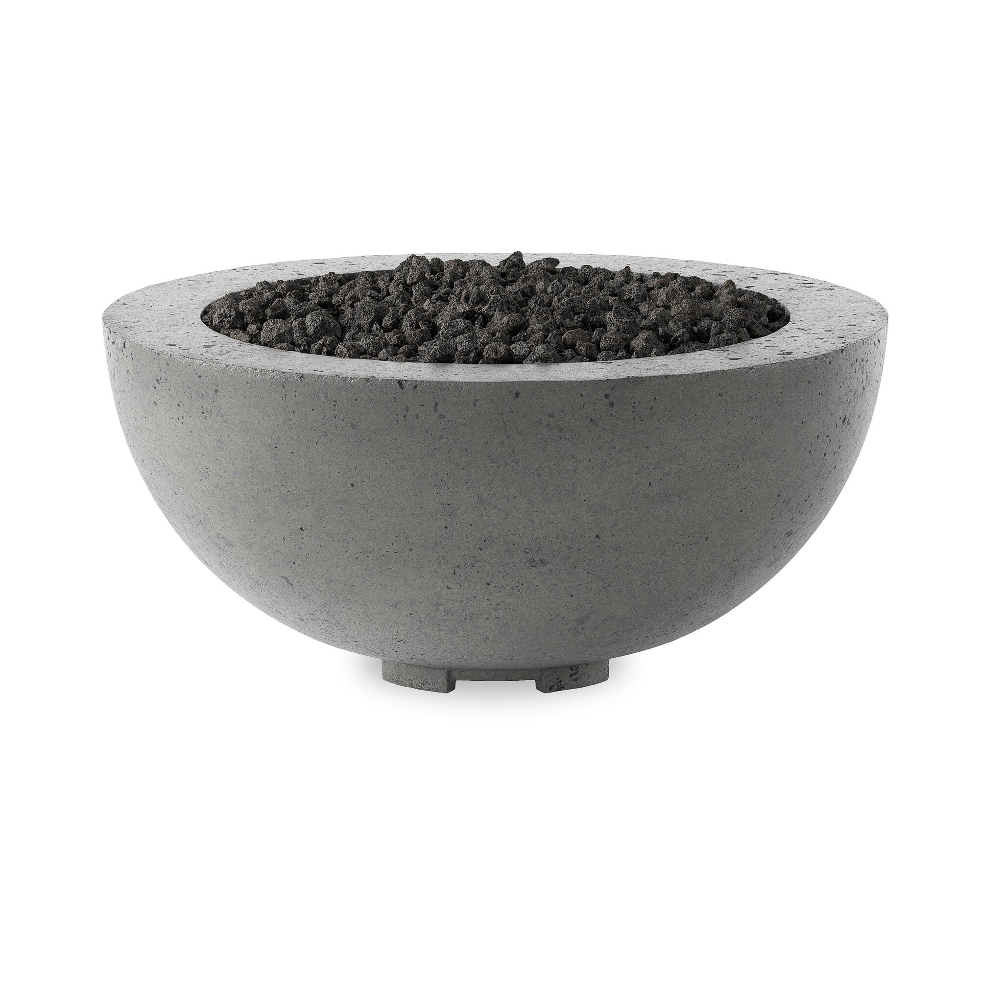 Bronson Outdoor Fire Table - Pewter Concrete - Image 0