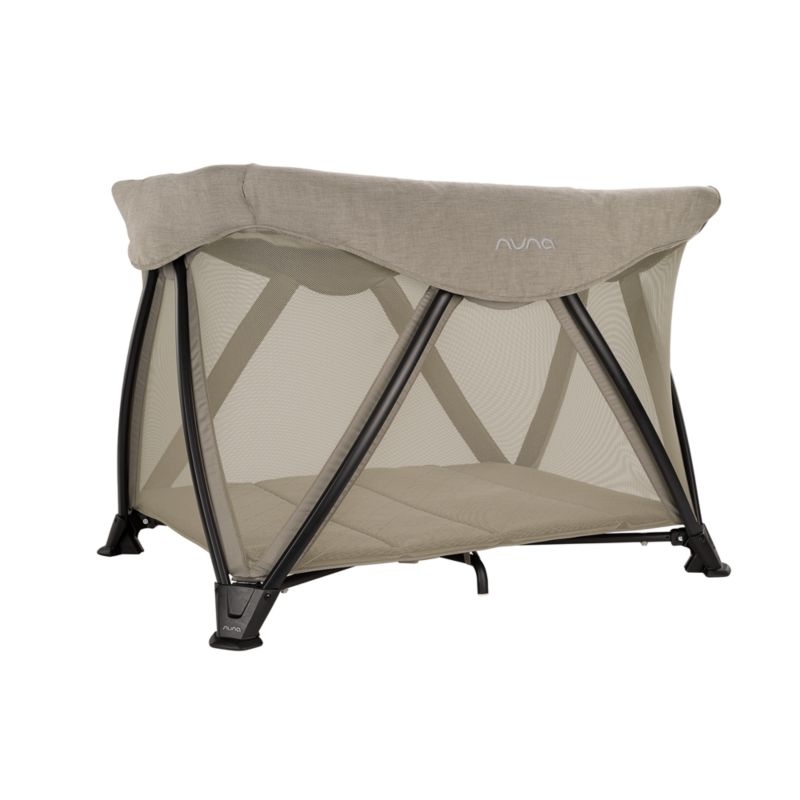 Nuna ® SENA aire ® Hazelwood Light Brown Playard and Travel Crib - Image 5