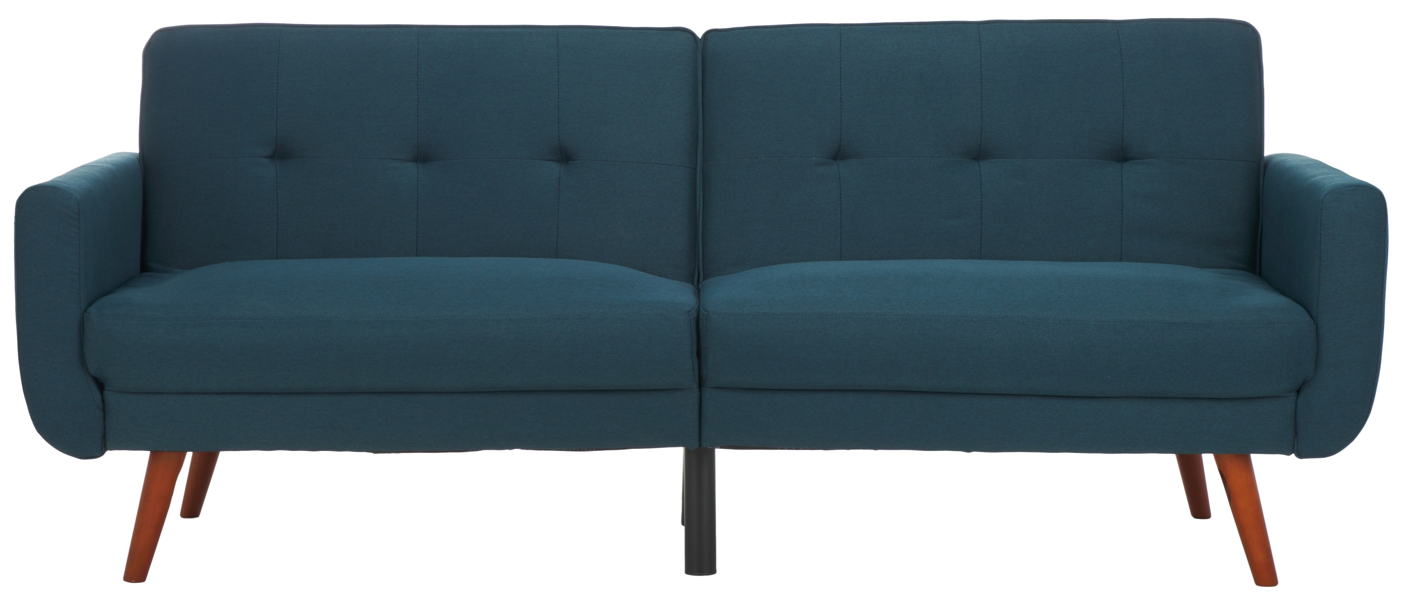 Bushwick Foldable Futon Bed - Navy / Brown - Safavieh - Image 0