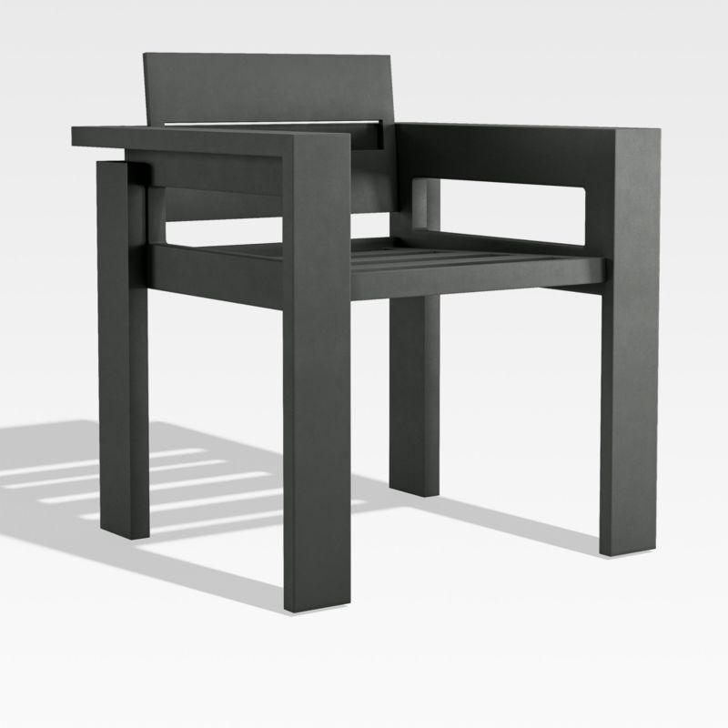 Walker Metal Outdoor Dining Arm Chair - Image 2