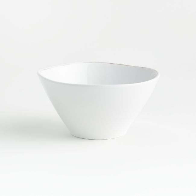 Marin White Outdoor Melamine Bowl - Image 0